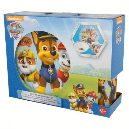 Детски сервиз за хранене от порцелан -Paw Patrol на супер цена от Neostyle.bg